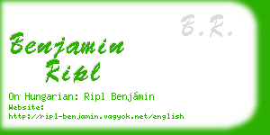 benjamin ripl business card
